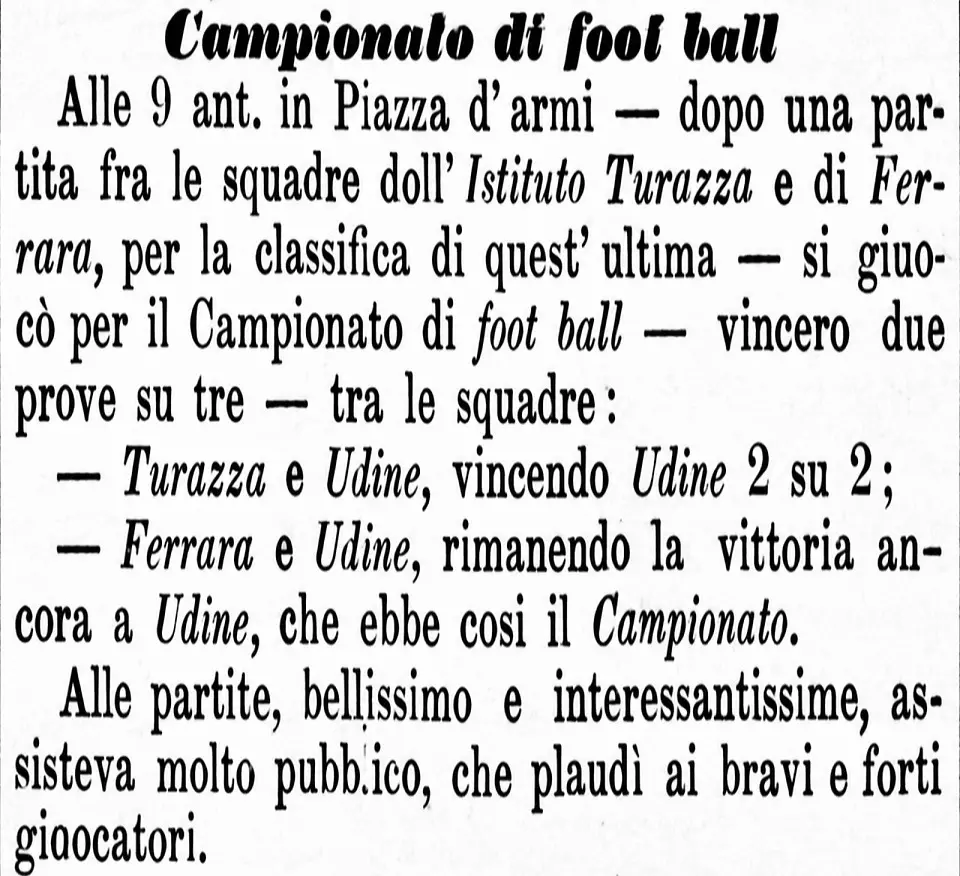 La cronaca dell’epoca