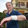 Albino Tissi sul luogo dell'aggressione