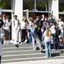 Gli studenti all’uscita del Duca degli Abruzzi