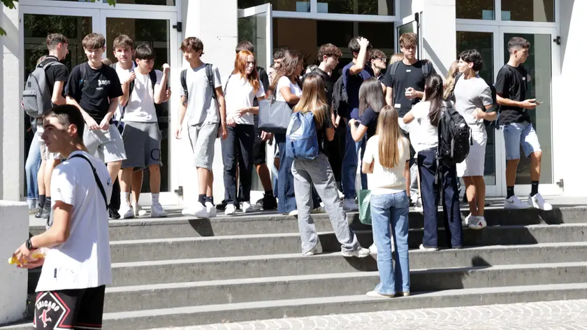 Gli studenti all’uscita del Duca degli Abruzzi