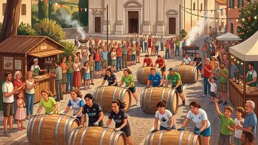 La locandina del Palio delle Botti a Barcon