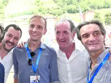 Da sinistra Salvini, Fedriga, Zaia e Fontana
