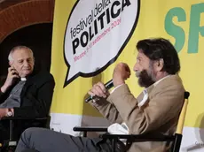 Il cardinale Matteo Maria Zuppi con il filosofo Massimo Cacciari