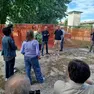 L’incontro con l’avvocato Lago e l'ex sindaco Puppato vicino al cantiere