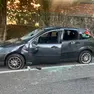 L'auto completamente devastata
