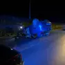 La vettura rubata coinvolta in un incidente stradale