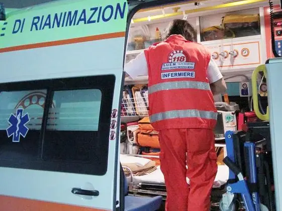 Un mezzo di soccorso
