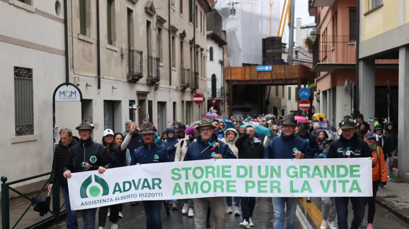 Una manifestazione di Advar in centro a Treviso
