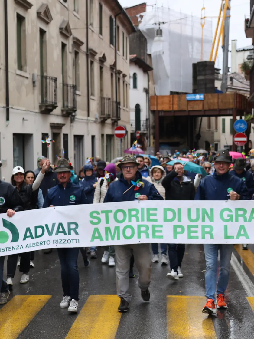 Una manifestazione di Advar in centro a Treviso