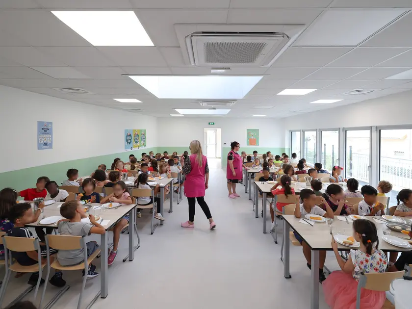 Una mensa della scuola primaria