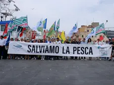 Una delle proteste dei pescatori chioggiotti