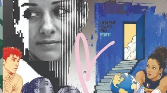 Il murales che ritrae Monica De Gennaro