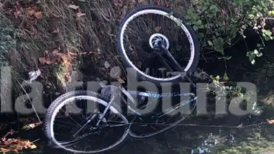 La bici distrutta