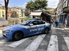 La polizia in centro a Treviso