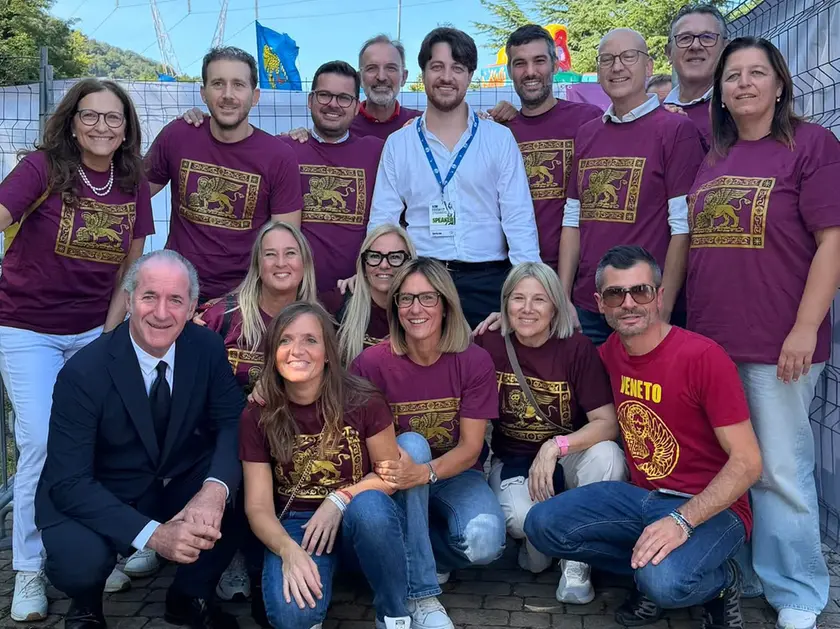 Foto di gruppo per i veneti