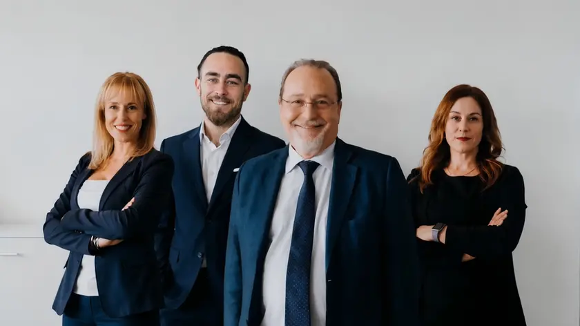 Da sinistra Alessandra, Juan Ramon, Giovanni e Jessica Polin