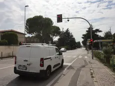 Una delle ultime telecamere installate: siamo a San Zeno, all’incrocio con via Terraglio
