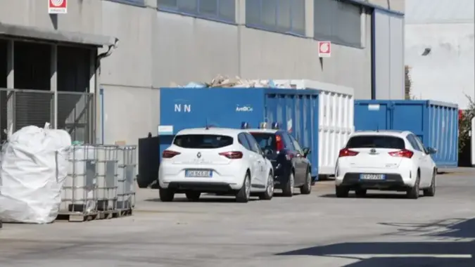 L'azienda dove si è verificato l'incidente sul lavoro (fotofilm)