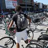 La zona parcheggio che verrà sgomberata