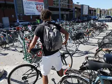 La zona parcheggio che verrà sgomberata