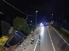 La scena dell'incidente a Morgano