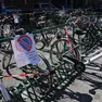 Le rastrelliere in stazione a Treviso