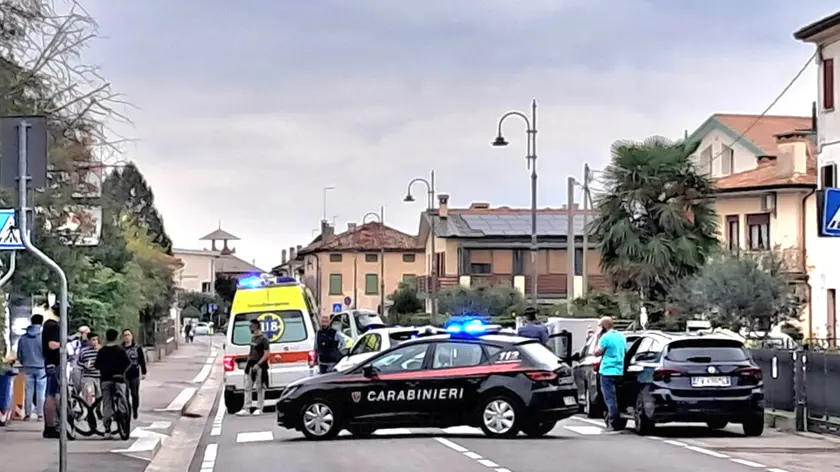 L'intervento dei carabinieri a Cornuda