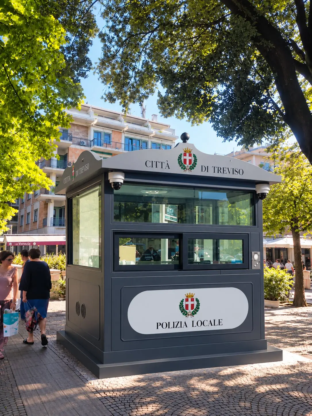 Il futuro presidio delle forze dell'ordine in via Roma
