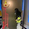 La palestra di Carbonera invasa dal fumo (foto vigili del fuoco)