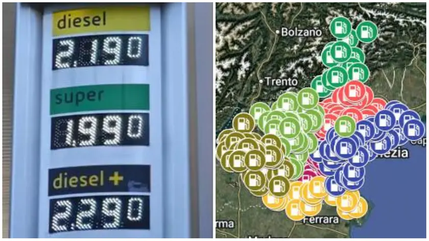I prezzi in una stazione di servizio Eni e la nostra mappa interattiva