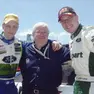 Qui Gabriele Favero tra Mikko Hirvonen (a sinistra) e Jari-Matti Latvala (a destra)