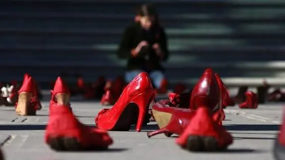 Una manifestazione contro la violenza sulle donne