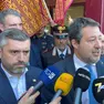 Matteo Salvini e il sindaco di Cadoneghe Marco Schiesaro