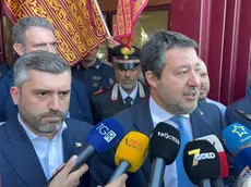 Matteo Salvini e il sindaco di Cadoneghe Marco Schiesaro