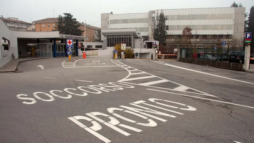 L'ingresso del Pronto soccorso dell'ospedale di Treviso
