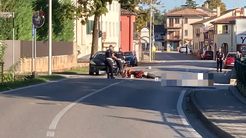 L'incidente mortale avvenuto in Callalta prima del bivio di Lanzago