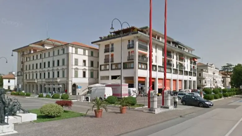 La zona del Quadrilatero in centro a Vittorio Veneto
