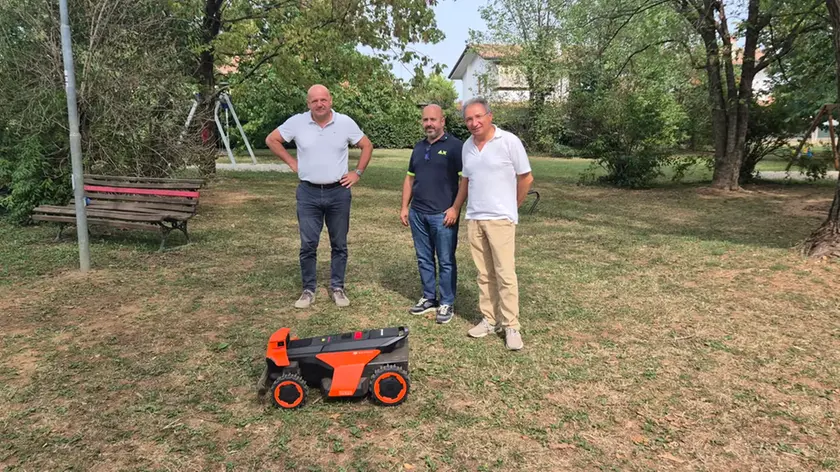 Il rasaerba robotizzato a Trevignano