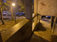 Il luogo in cui è avvenuta l'aggressione in via Toniolo