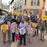 La protesta delle famiglie