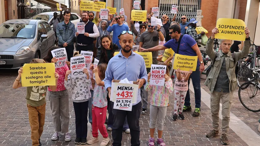 La protesta delle famiglie