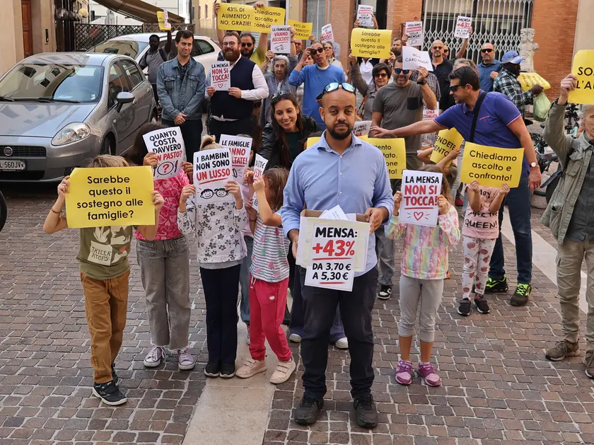 La protesta delle famiglie