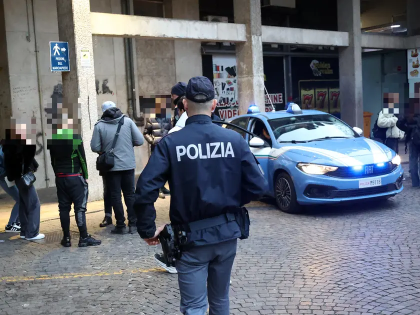 Un intervento della polizia
