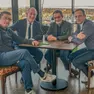 I quattro governatori della Lega riuniti a pranzo al ristorante Aki di Mestre. Da sinistra: Maurizio Fugatti (Provincia autonoma di Trento), Luca Zaia (Veneto), Attilio Fontana (Lombardia) e Massimiliano Fedriga (Friuli Venezia Giulia)