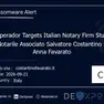 Un avviso in rete del furto di dati nello studio notarile