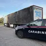 Il camion bruciato