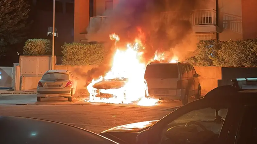 L'incendio a Mogliano Veneto