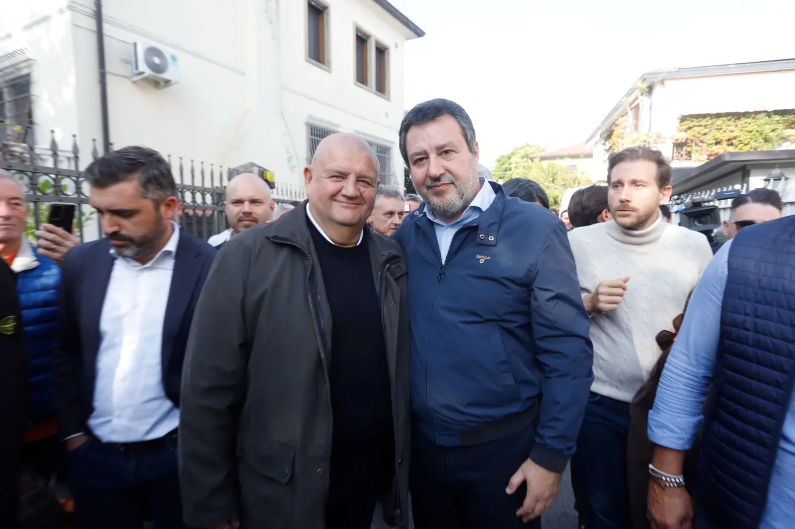 Salvini con Roberto Marcato
