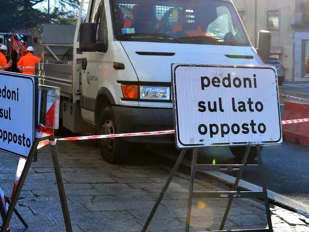 Interventi di ripristino dell'acquedotto