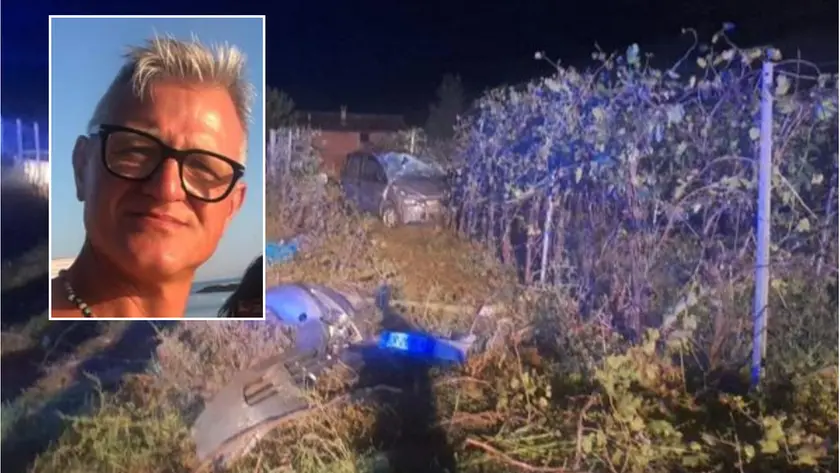La vittima Roberto Pieri e il luogo dell'incidente